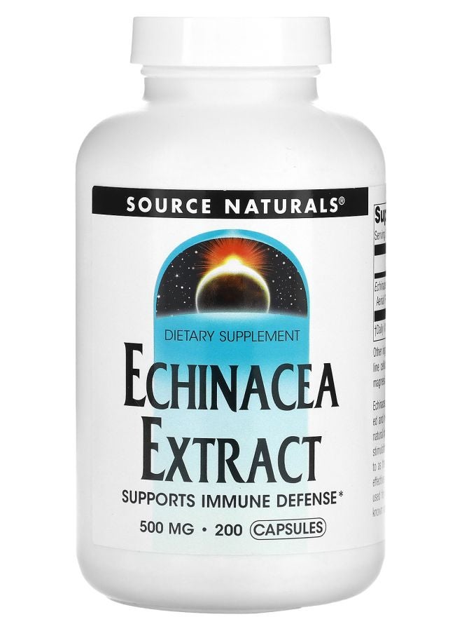 Echinacea Extract 500 mg 200 Capsules