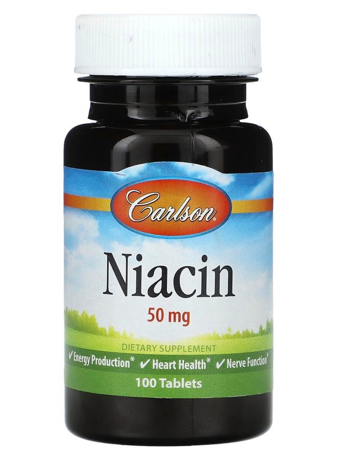 Niacin 50 mg  100 Tablets