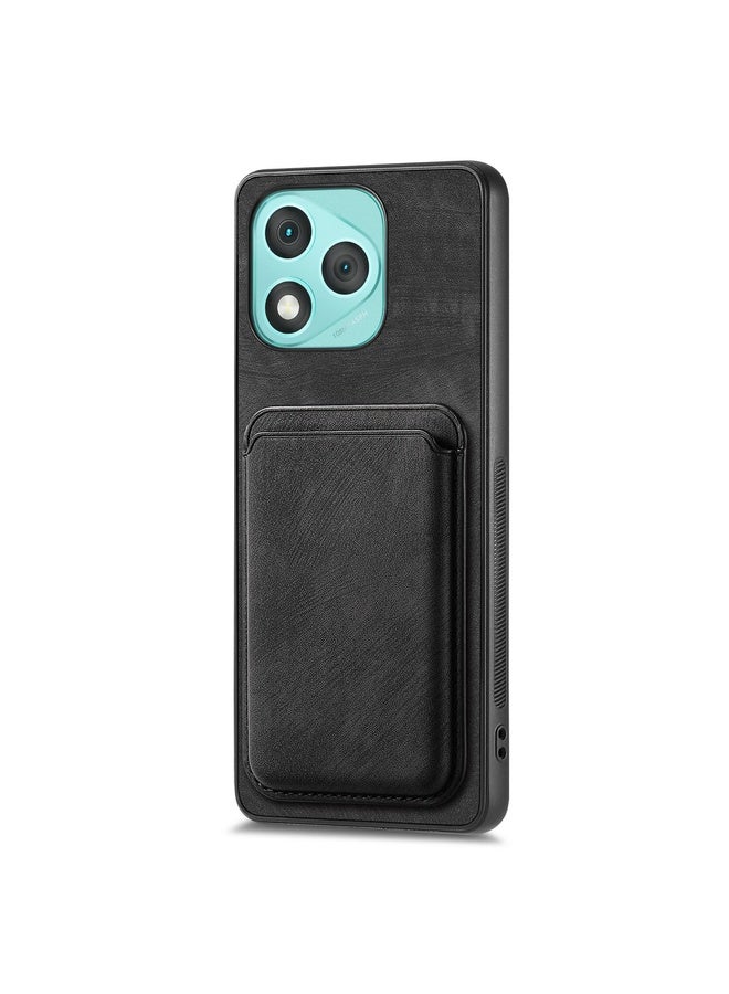 HuHa Case Cover For Honor 400 Lite Global Retro Leather Card Bag Magnetic Phone Case(Black) - Image 2