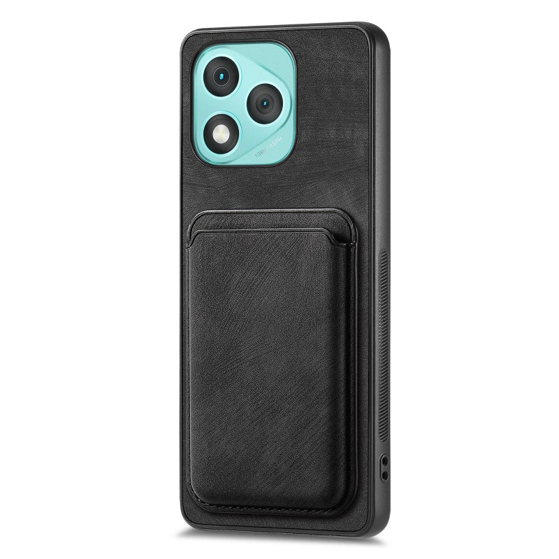 HuHa Case Cover For Honor 400 Lite Global Retro Leather Card Bag Magnetic Phone Case(Black) - Image 2