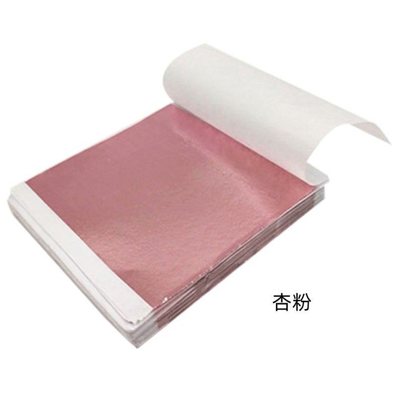 Taiwan Gold Foil Paper Buddha Statue Gold Foil Paper Glue Color Foil Furniture Lighting Crafts 100 Sheets Of Electrochemical Aluminum - Image 1