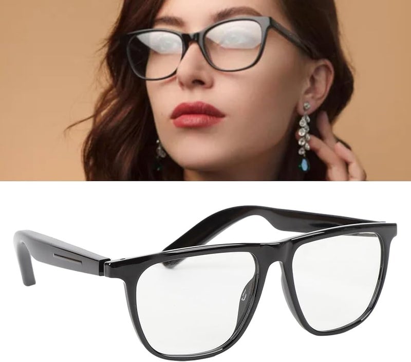 النظارات الذكية لاسلكية موسيقى مكالمات مكبر صوت هاي فاي ميكروفون تقليل الضوضاء ترجمة 134 لغة رياضية أسود - Image 4