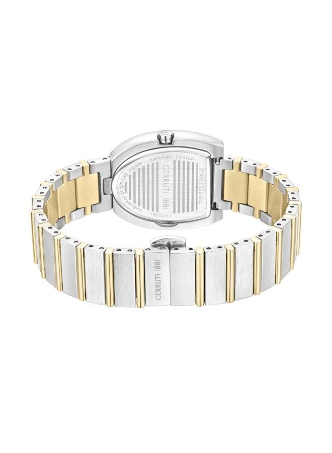 شيروتي 1881 Lerici Analog White Mop Watch For Women Sapphire Coated Curve Glass And Stainless Steel Bracelet 30mm Water Resistant 5 ATM - CIWLG0038302