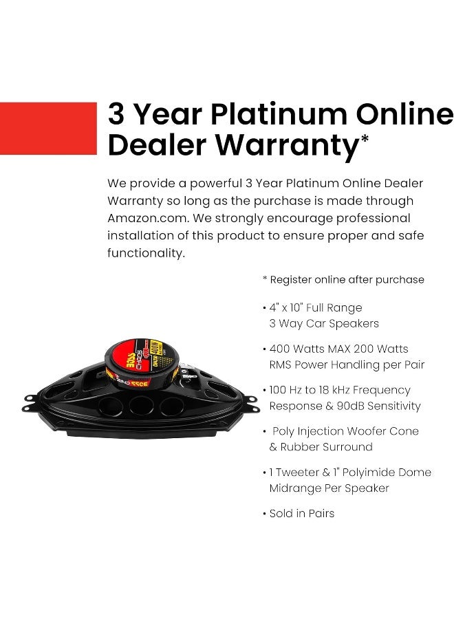 BOSS AUDIO SYSTEMS BOSS Audio Systems CH4330 Chaos Exxtreme Series 6 x 9 Inch Car Door Speakers  - Image 4