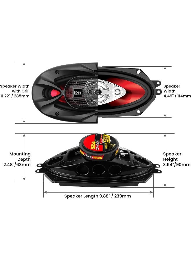 BOSS AUDIO SYSTEMS BOSS Audio Systems CH4330 Chaos Exxtreme Series 6 x 9 Inch Car Door Speakers  - Image 5