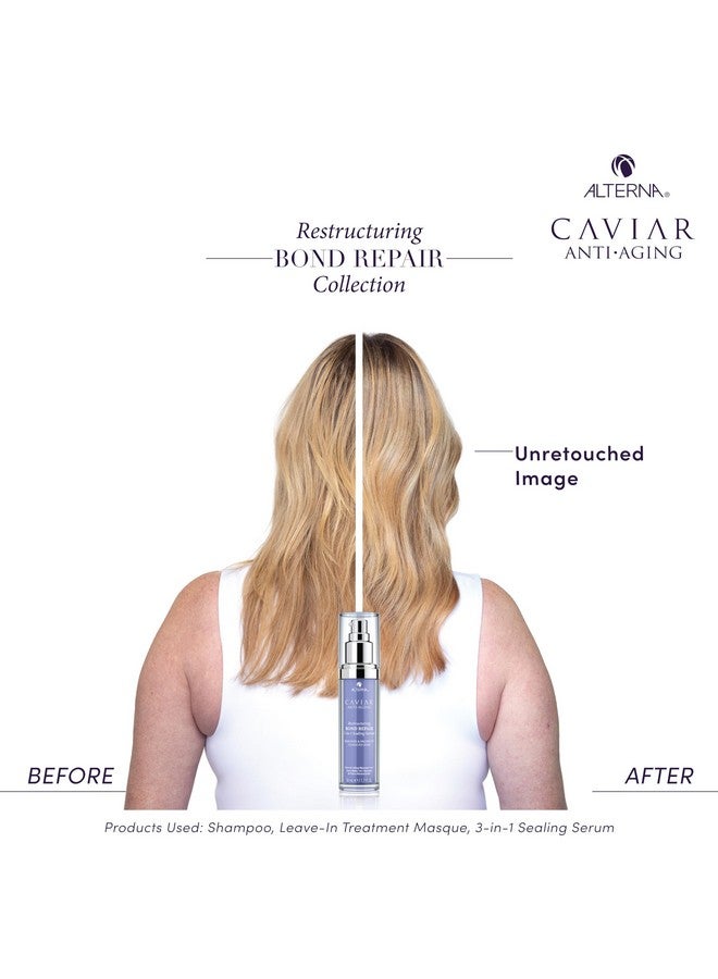 ألترنا سيروم Alterna Caviar المضاد للشيخوخة لإصلاح الروابط وإصلاحها 3 في 1، يعيد بناء وحماية الشعر التالف، 1.7 أونصة سائلة (عبوة من قطعة واحدة) - Image 5
