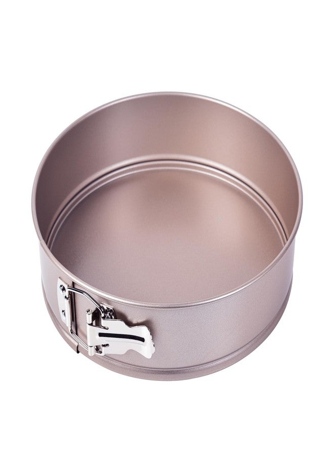 Bakeley 10 Inch Springform Pan, Non-Stick 10 Springform Pan with Removable Bottom, Carbon Steel, Cheesecake (Champagne Gold) - Image 1