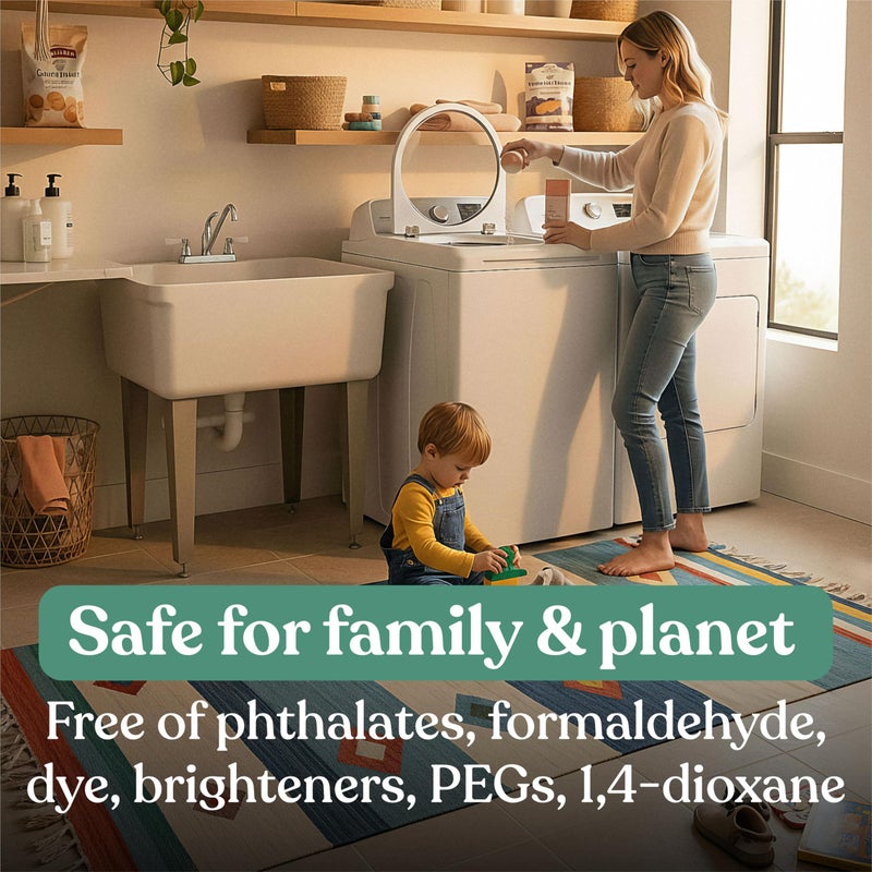 Lazy Coconuts Sweet Peach Laundry Beads - Eco Friendly, Plastic Free, Minimal, Natural Ingredients - Dye Free Laundry Scent Boosters, Zero Waste, Recyclable Package, Carbon Negative - Image 4