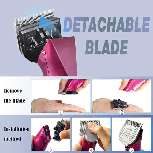 Sodaer 5 in 1 Replacement Blades Compatible with WAHL Bravura .Chromado，Creativa，Figura Dog Clippers for Dogs Grooming（2 Packs - Image 4