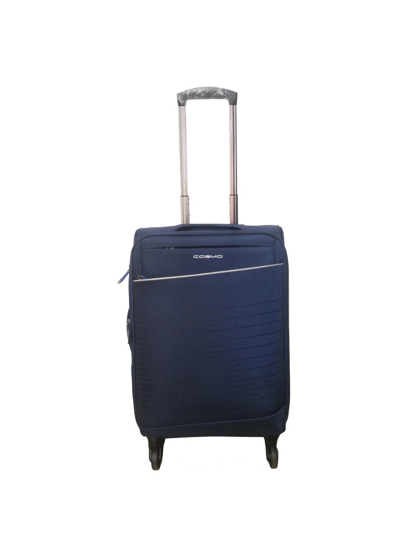 Cosmo Nova 4 Wheel Soft Trolley, 75 cm, Navy