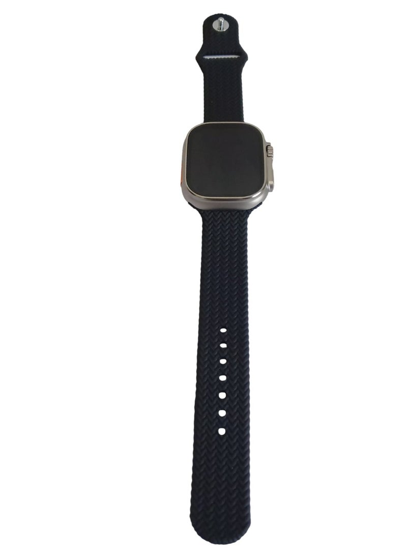 HK24 Ultra 2 Smart Watch for Men & Women – Large Display Waterproof Smartwatch with Dual Straps (Black & Orange), Bluetooth Calling, Fitness Tracking, Wearfit Pro Support - Image 3