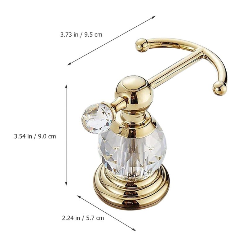 Gold Crystal Wall Mounted Heavy Duty Towel Holder for Bathroom and Closet Storage - Image 3
