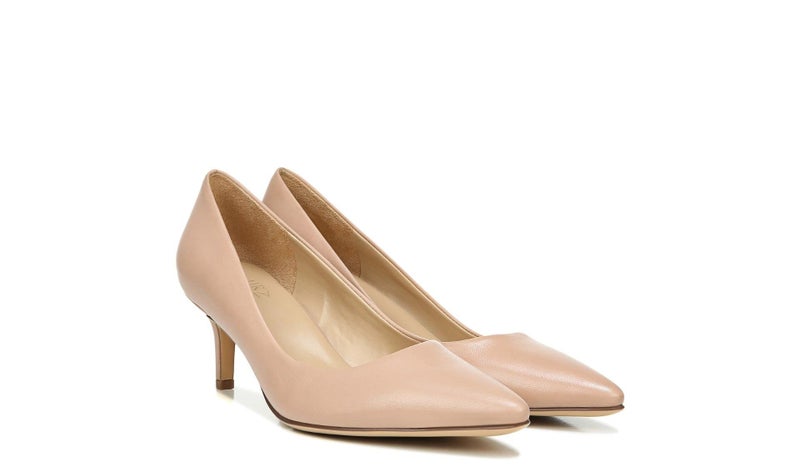 Naturalizer Womens Everly Pointed Toe Low Heel Stiletto Pump,Creme Brulee Beige Leather,8.5 - Image 2