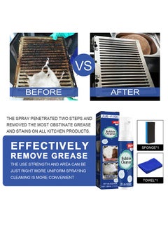 Bubble Bubble Cleaner,Bubble Cleaner Foam Spray, All-Purpose Foaming Heavy Oil Stain Cleaner, Rinse-Free Cleaning Spray, Stubborn Grease & Grime Remover Bubble Spray  - Image 4