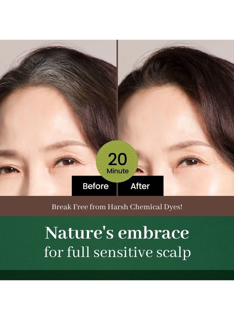 Herb Speedy Hair Color Cream (Dark Brown) - Image 2