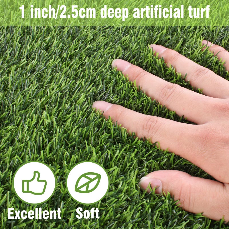 Kesfey 12 x 36 Inch Easter Artificial Grass Table Runners Washable Green Synthetic Home Decor Faux Table Runner Trimmable Green Artificial Tabletop Supplies For Golf Themed Party Dining Decorations - Image 4