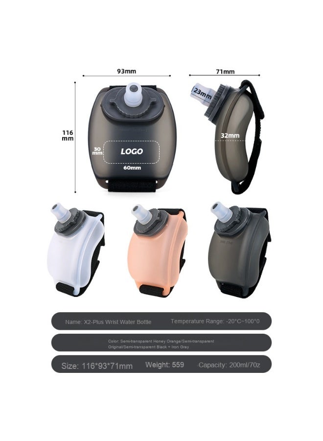 NeeMee Wrist Water Bottle-Wearable HandsFree Silicone 7 Oz Running Water Bottle, Sports Portable Fitness Cycling Marathon Rock Climbing Sports Cup - Image 3