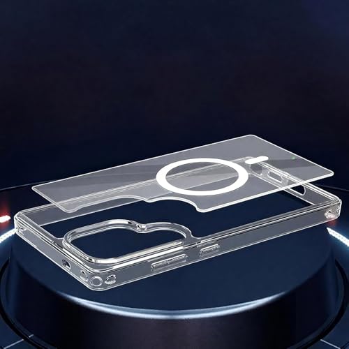 DIZORO Magnetic for Samsung Galaxy S24 Ultra 5G Case Clear [Compatible with MagSafe][Anti-Yellowing][Built-in 4 Airbags][Military Grade Protection][Shockproof Slim] S24 Ultra Phone Back Cover (Clear) - Image 2
