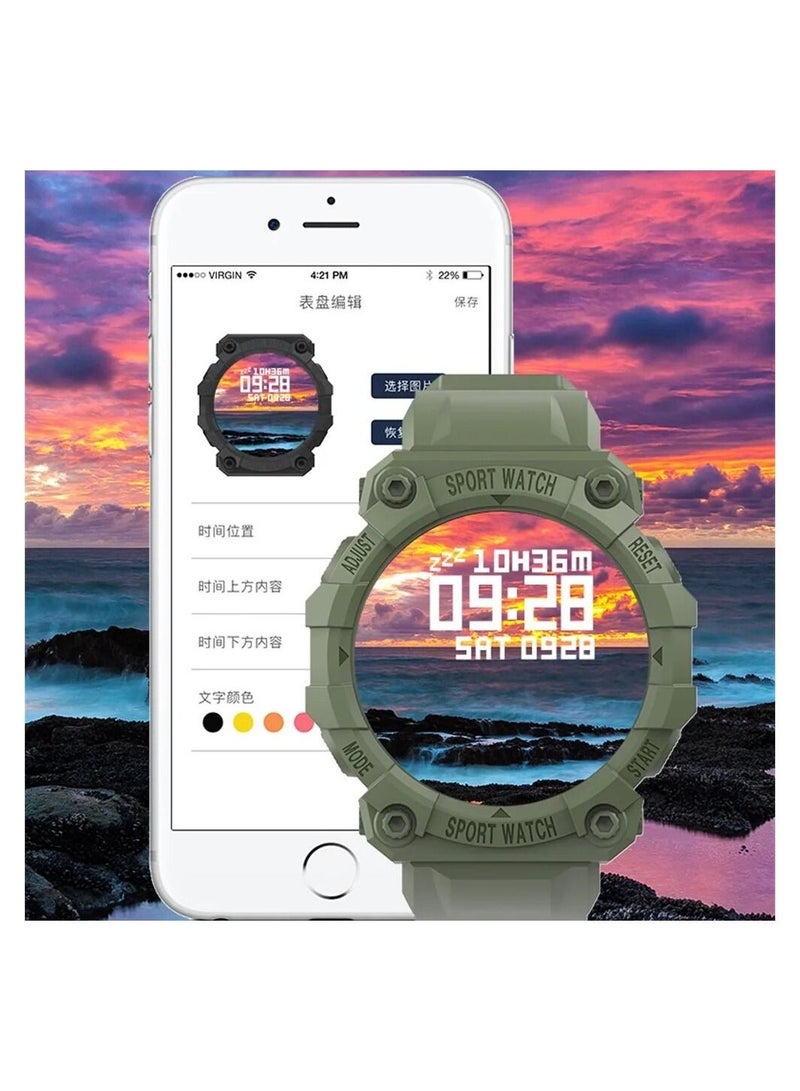 AROAQ ساعة ذكية لمراقبة معدل ضربات القلب مع وضع استعداد طويل للغاية وجهاز تتبع النشاط واللياقة البدنية وسوار رياضي مقاوم للماء - Image 3