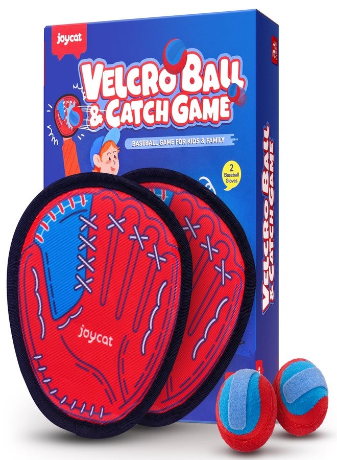 JoyCat Toss and Catch Ball Game Set，Toddler Kids Baseball Glove Sticky Mitt，Toddler Sports and Outdoor Toys，Baseball Gifts for Boys 3 4 5 6 7 8-12 (2 Paddles 2 Balls) - Image 1