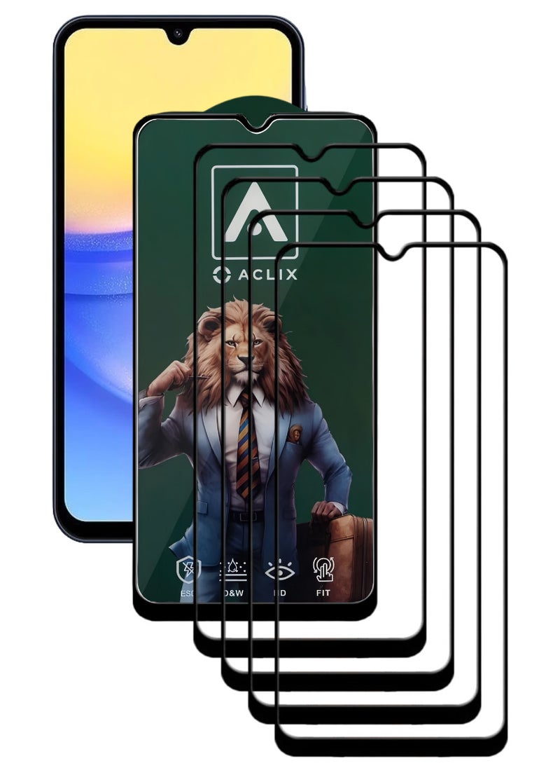ACLIX 4 Pieces Antistatic ESD Dustproof Premium Quality High Definition Tempered Glass Screen Protector Designed For Samsung Galaxy A16 5G - Image 1