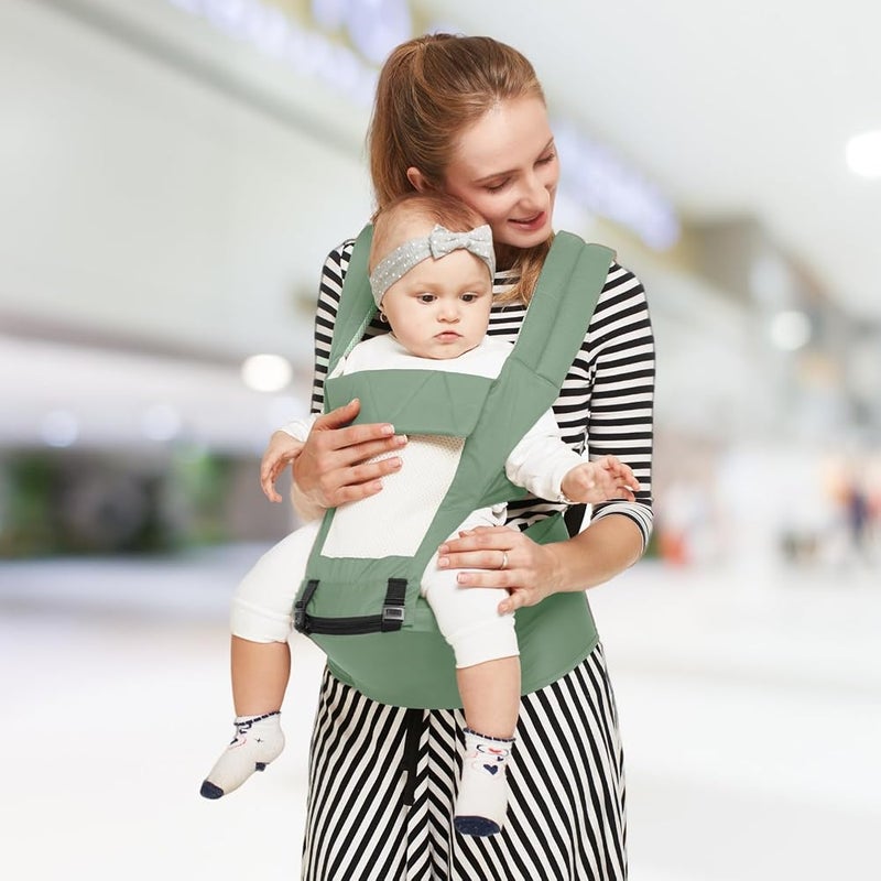 R for Rabbit Upsy Daisy Baby Carrier Kangaroo Bag, Ergonomic Baby Carry Bag, Adjustable Hip Seat Belt, Stylish belt for mothers, Carrier with 4 in 1 carry Position for 3 to 24 months Kids, Max - Image 2