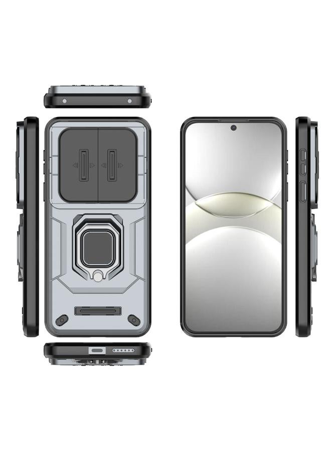 Green Tiger Case For Huawei Mate 70 5G Sliding Camshield TPU + PC Shockproof Phone Case with Holder - Image 3