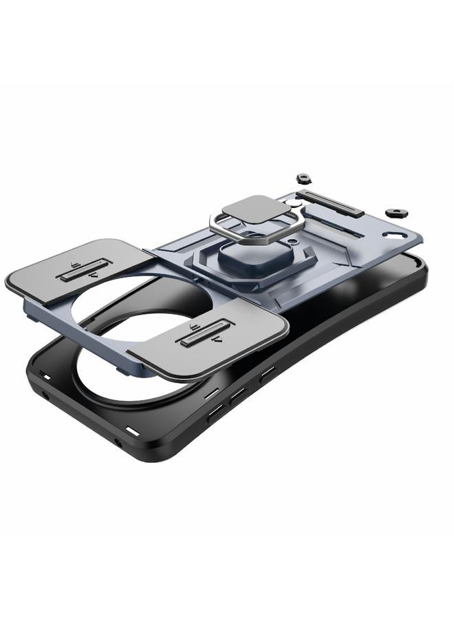 Green Tiger Case For Huawei Mate 70 5G Sliding Camshield TPU + PC Shockproof Phone Case with Holder - Image 5