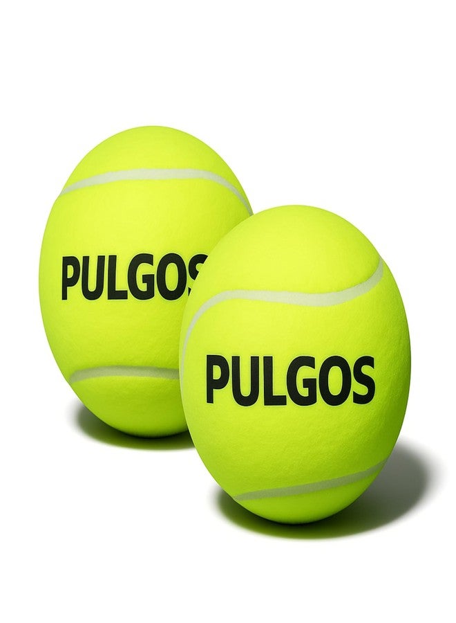 PulGos كرة بولغوس للكريكيت لمباريات الشوارع والتنس الناعم - كرة خفيفة الوزن ومتينة للبطولات، وكريكيت الشوارع، وتدريبات التنس والكريكيت، ولعب الشوارع (عبوة من 2) - Image 1