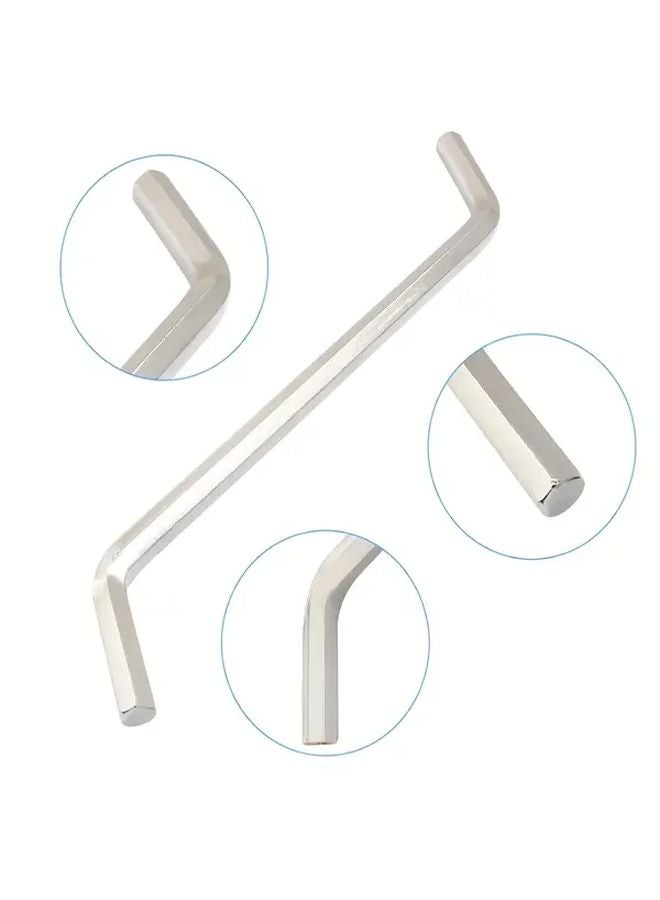 2Pcs Silver Kitchen Sink Unclogging Tools with Garbage Disposal Allen Wrench - Image 4