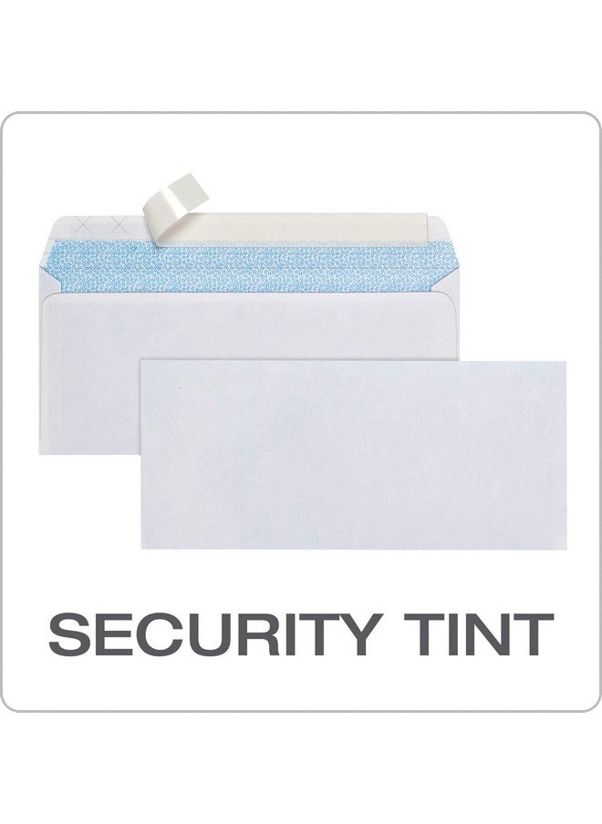 Columbian 10 Security Envelopes 500/Box No Window 41/8 X 91/2 Inches Release & Seal Self Seal Simplysafe Tamper Evident White (Colo180)  - Image 4