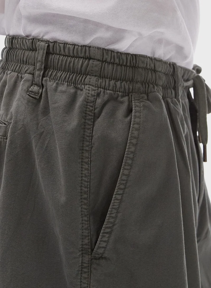 TOPMAN Oversized Cropped Pants