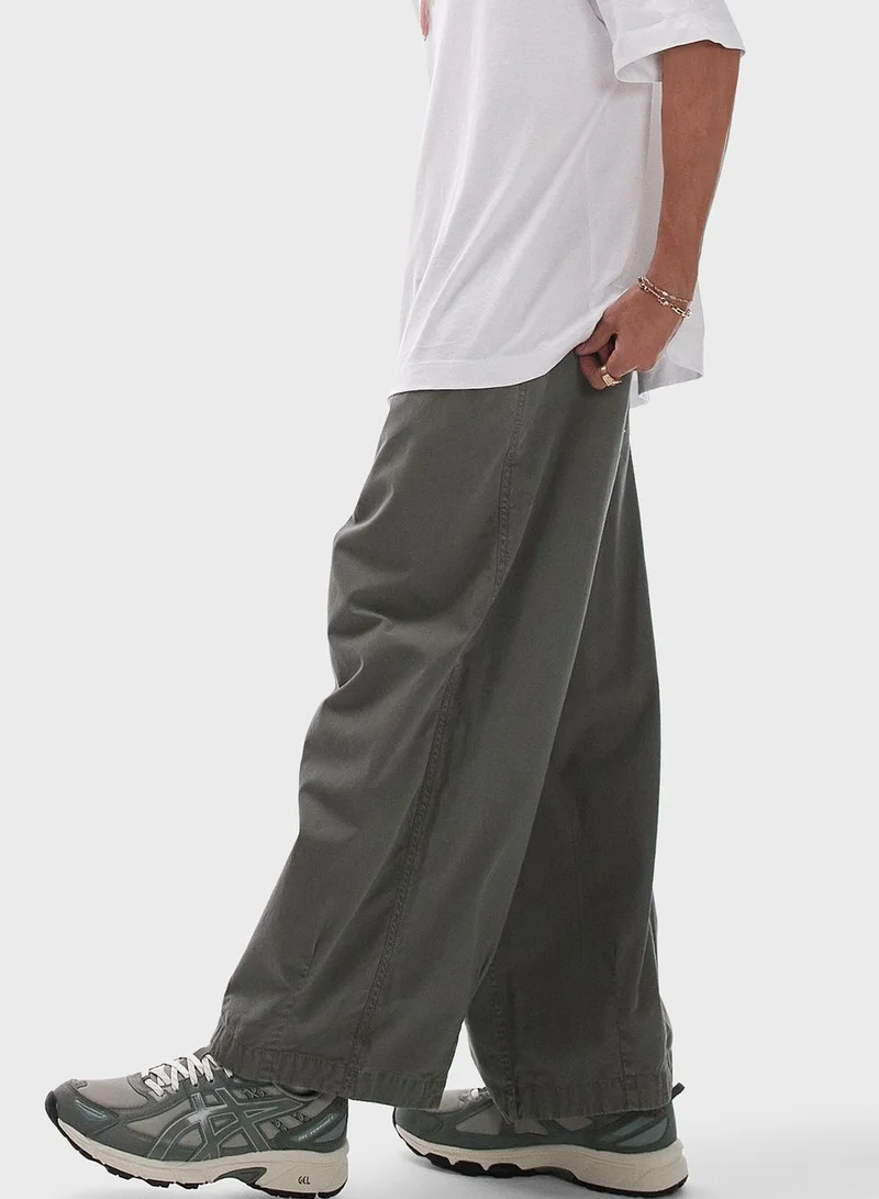 TOPMAN Oversized Cropped Pants