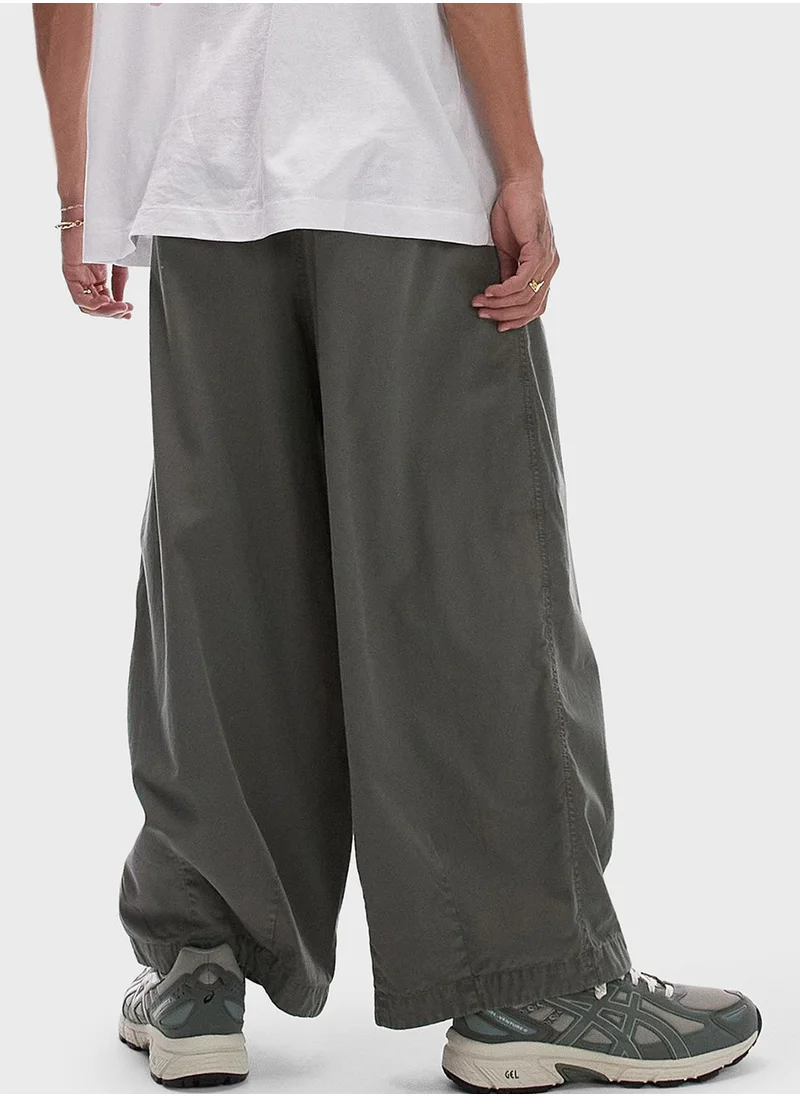 TOPMAN Oversized Cropped Pants