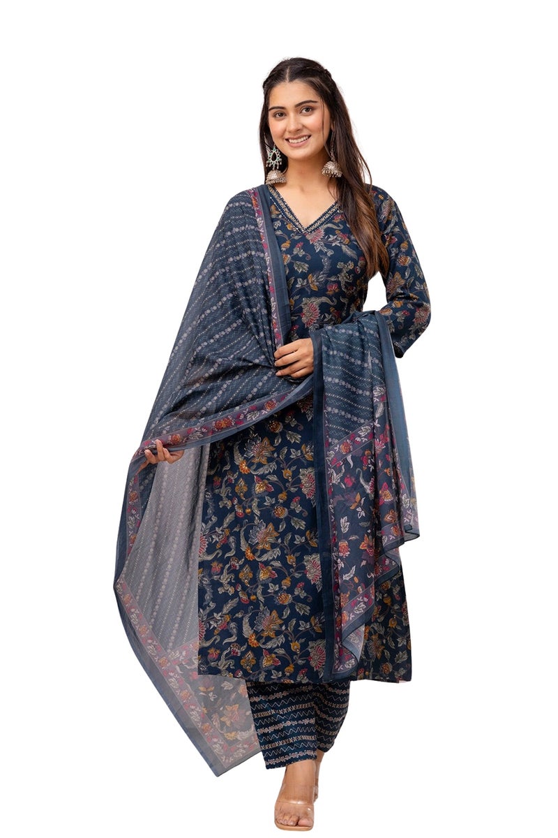 Kalaanj Kurta Set For Women || 3pic Kurta For Women - Image 1