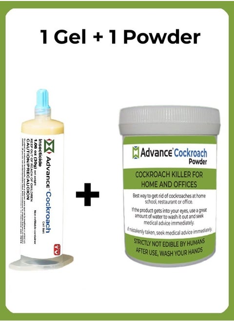 Advance Cockroach Bait Control Expert Powder 100g with 1 Gel