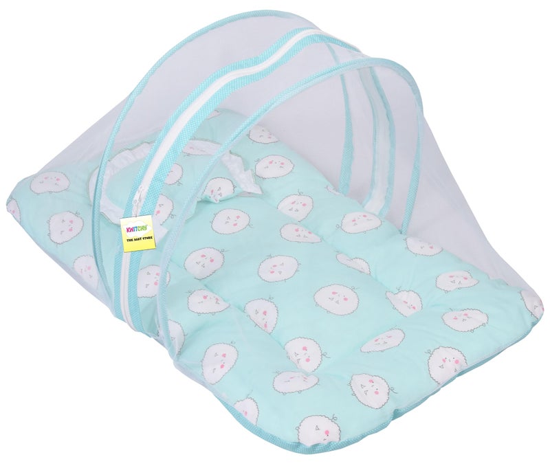Kwitchy Baby Bed New Born Baby Bedding Set | Mattress | Mosquito Net | Carry | Cotton | Infants Beds | Products All | Gift Pack (0-6 Months) - Image 5