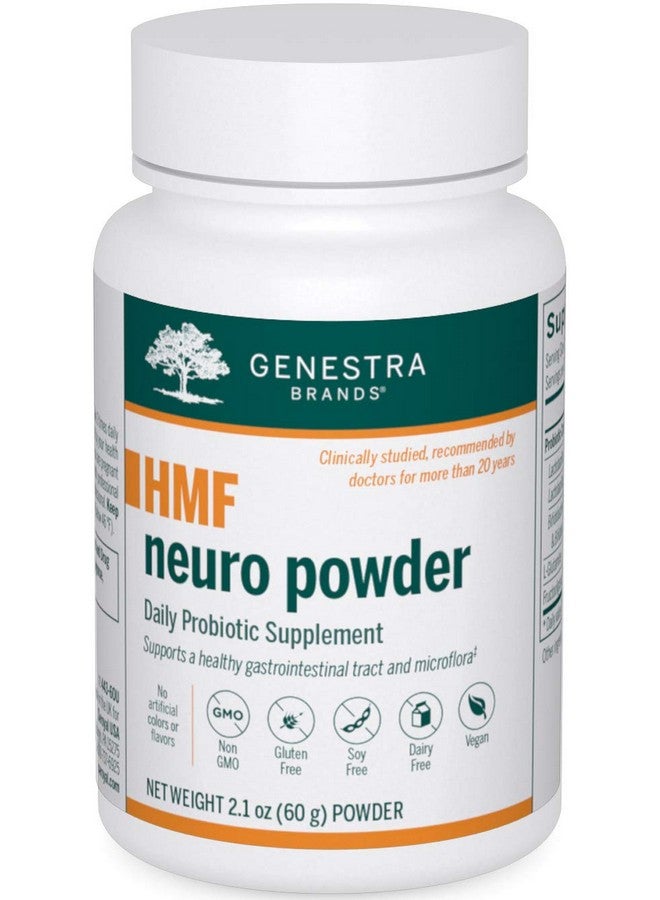 Genestra Brands HMF Neuro Powder | Five Strains of Probiotics to Promote GI Health | 2.1 Ounces Powder - Image 1