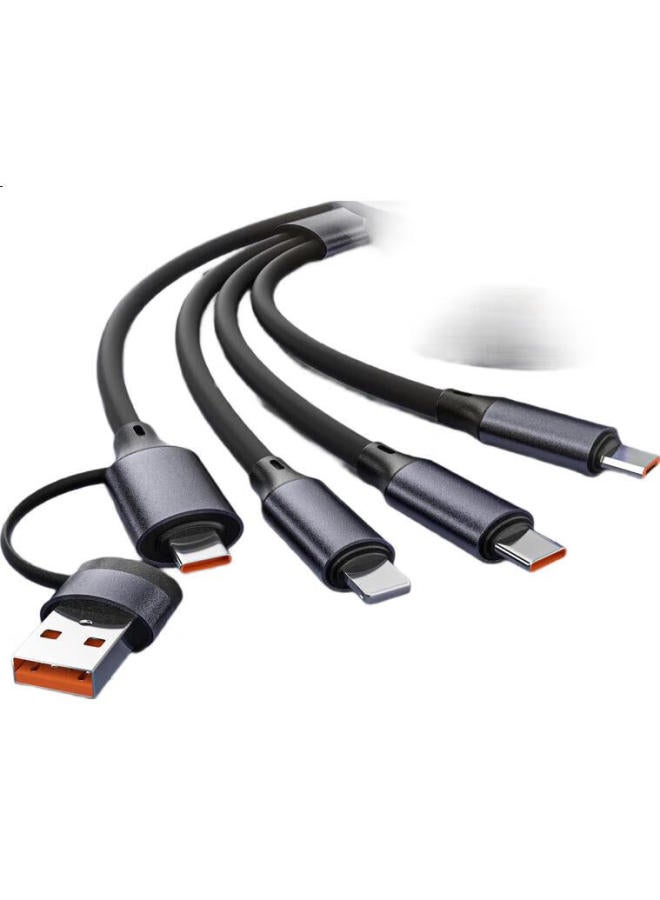 Zitai 5-In-1 Super Fast Charging Cable 66W For Apple Iphone 16/15/13/Huawei/Xiaomi Phones 1.2M Liquid Blue - Image 3