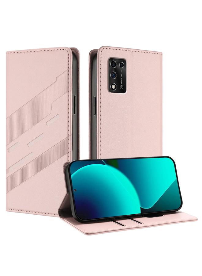 Case For ZTE Libero 5G II / A103ZT Embossed Multi-functional Wallet Retro Leather Phone Case