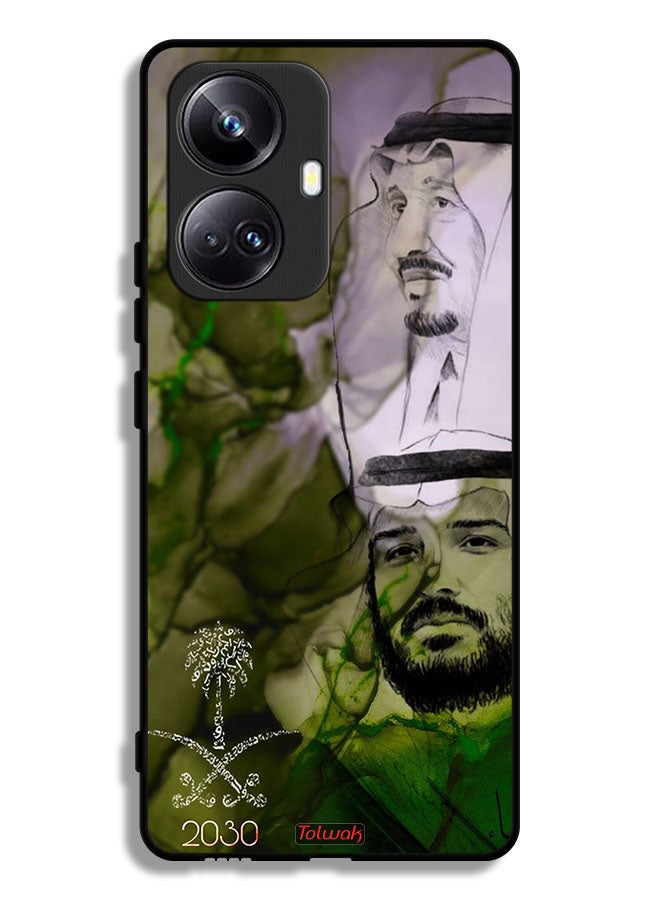 Tolwak Realme 10 Pro Plus Protective Case Cover King Salman And Crown Prince Muhammad Art Poster - Image 1