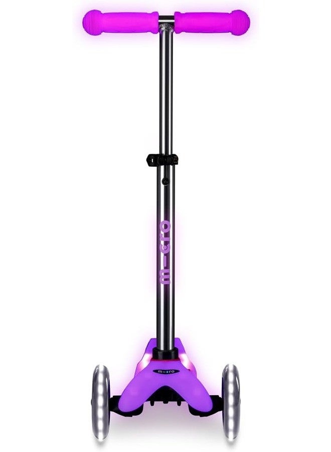 Micro Scooters | Mini Micro Deluxe LED Children's Scooter | Handlebar Adjustable | Light Up Wheels | Glow In The Dark | Boys & Girls | 2-5yrs - Image 4