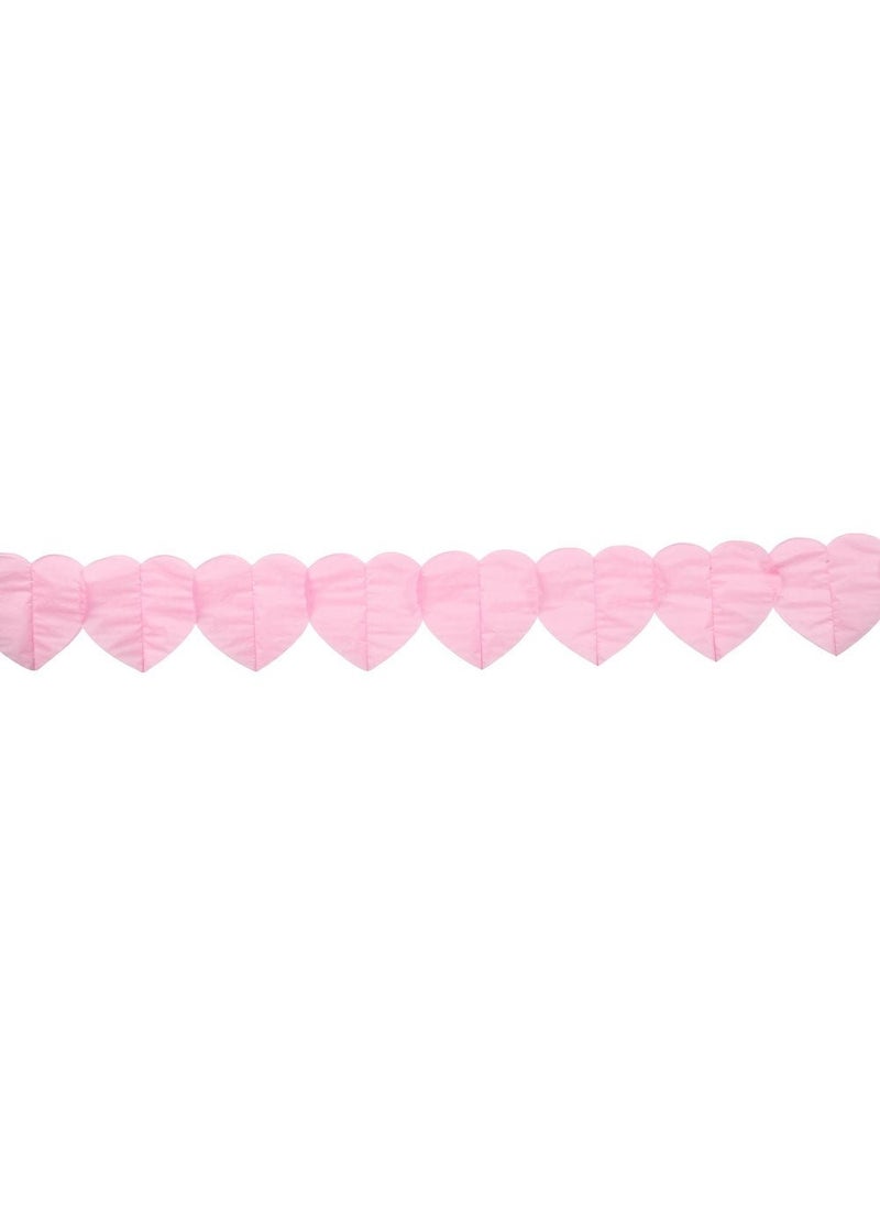 Globos Hearts Garland Pink Paper 6m - Image 2