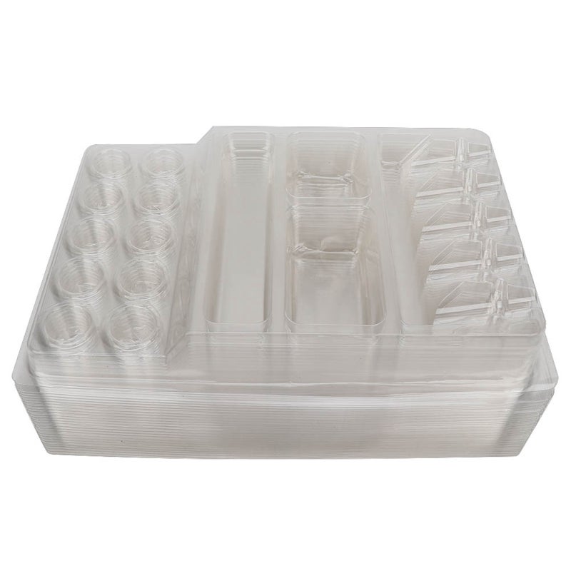 Disposable Tattoo Tray: 5 Needle Slots 10 Pigment Slots Multi-functional - Safe Sanitary Non-toxic Tattoo Accessory for Tattoo Artists

```：，：
1. Disposable Tattoo Tray、Tattoo Accessory，；
2. 5 Needle - Image 2