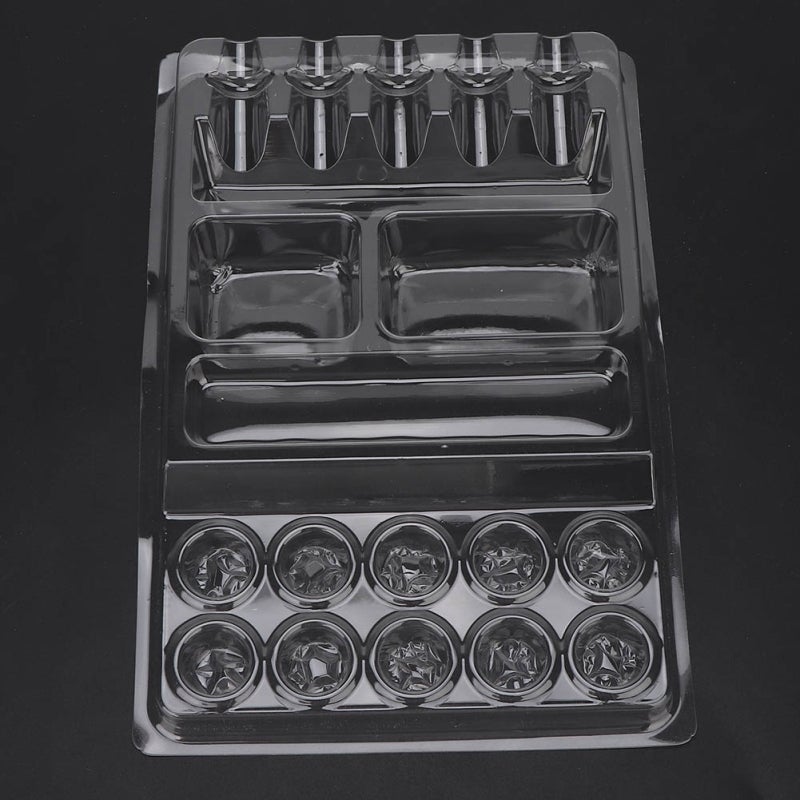 Disposable Tattoo Tray: 5 Needle Slots 10 Pigment Slots Multi-functional - Safe Sanitary Non-toxic Tattoo Accessory for Tattoo Artists

```：，：
1. Disposable Tattoo Tray、Tattoo Accessory，；
2. 5 Needle - Image 3