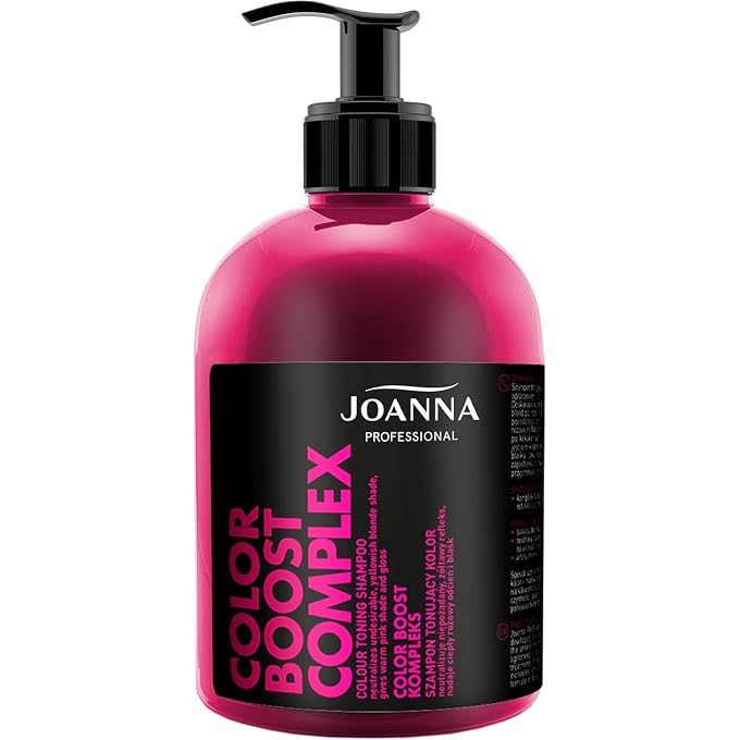 JOANNA Professional Colour Toner Tint Shampoo in Pink/Grey for Hair - Image 1
