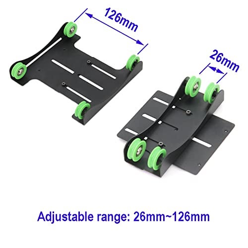 Yeebyee 3D Printer Filament Holder Universal Adjustable Materials Shelf Fixed Support Trays Mount Rack Bracket with Bearing Pulleys for PLA ABS 0.5kg-3kg All 3D Printer Filament - Image 2