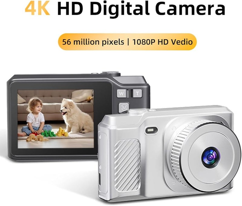 كاميرا رقمية صغيرة فضية عالية الحساسية بتكبير 8x للتصوير أثناء السفر - Image 3