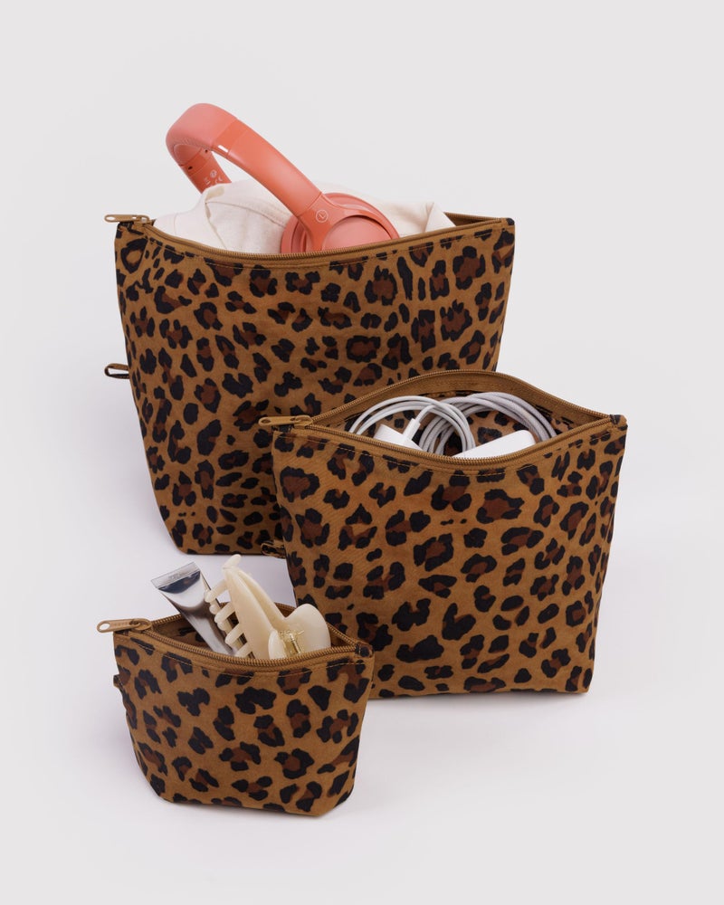 BAGGU Go Pouch Set - Leopard - Image 2