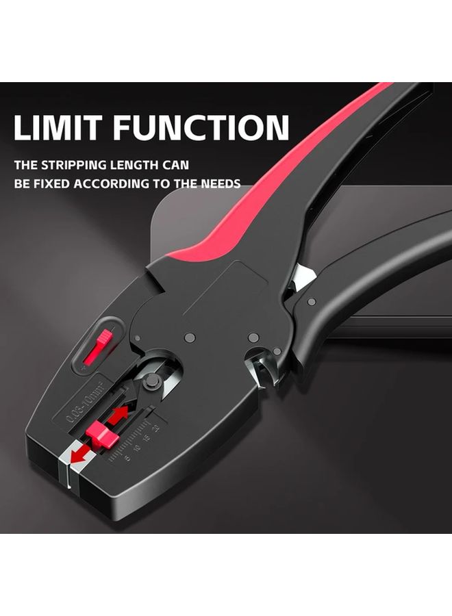 Black Automatic Wire Stripper And Cutter Pliers Heavy Duty 2 In 1 Tool For Electrical Repairs - Image 5